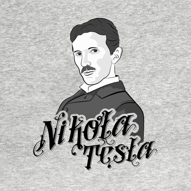 Nikola Tesla science geek nerd by untagged_shop